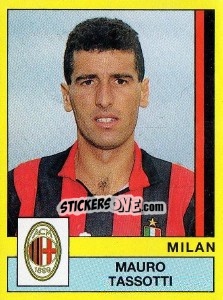 Sticker Mauro Tassotti - Calciatori 1988-1989 n. 203 - Panini