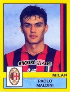 Sticker Paolo Maldini - Calciatori 1988-1989 n. 205 - Panini