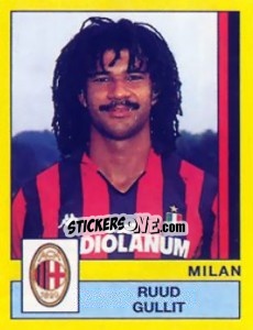 Sticker Ruud Gullit - Calciatori 1988-1989 - Panini
