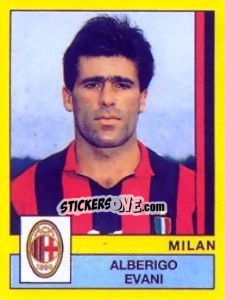 Sticker Alberigo Evani - Calciatori 1988-1989 n. 219 - Panini