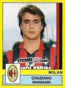 Sticker Graziano Mannari - Calciatori 1988-1989 n. 220 - Panini