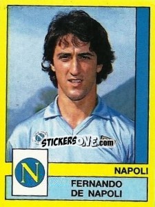 Figurina Fernando De Napoli - Calciatori 1988-1989 - Panini