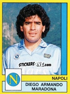 Sticker Diego Armando Maradona - Calciatori 1988-1989 n. 232 - Panini
