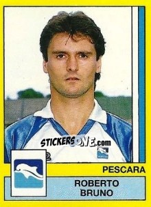 Sticker Roberto Bruno - Calciatori 1988-1989 - Panini