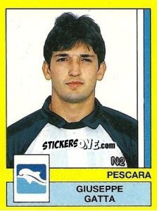 Sticker Giuseppe Gatta - Calciatori 1988-1989 n. 256 - Panini