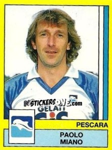 Sticker Paolo Miano - Calciatori 1988-1989 - Panini