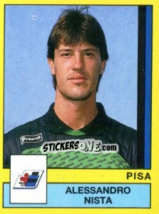 Sticker Alessandro Nista - Calciatori 1988-1989 - Panini