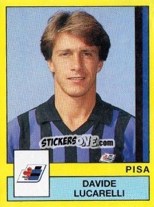 Sticker Davide Lucarelli - Calciatori 1988-1989 - Panini