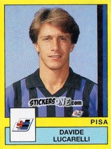 Sticker Davide Lucarelli - Calciatori 1988-1989 n. 265 - Panini