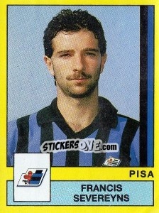 Cromo Francis Severeyns - Calciatori 1988-1989 - Panini