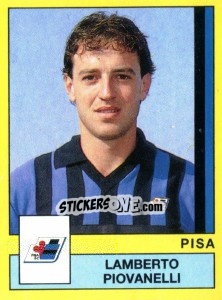 Cromo Lamberto Piovanelli - Calciatori 1988-1989 - Panini