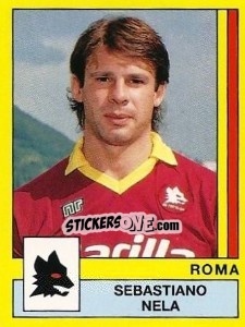 Sticker Sebastiano Nela - Calciatori 1988-1989 n. 285 - Panini