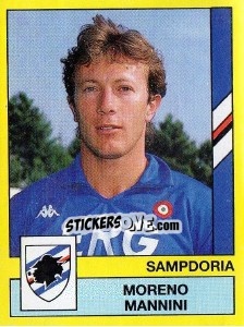 Sticker Moreno Mannini - Calciatori 1988-1989 n. 303 - Panini