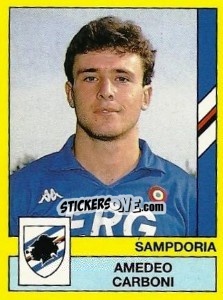 Sticker Amedeo Carboni - Calciatori 1988-1989 n. 305 - Panini