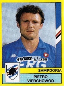 Sticker Pietro Vierchowod - Calciatori 1988-1989 n. 307 - Panini