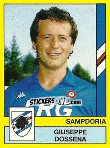 Sticker Giuseppe Dossena - Calciatori 1988-1989 n. 312 - Panini
