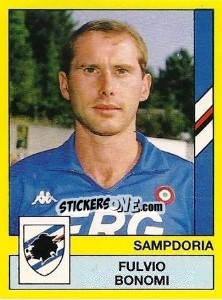 Sticker Fulvio Bonomi - Calciatori 1988-1989 n. 318 - Panini