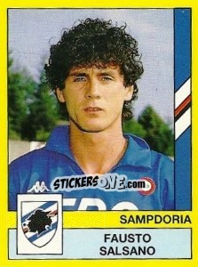 Sticker Fausto Salsano - Calciatori 1988-1989 - Panini