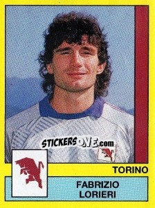 Cromo Fabrizio Lorieri - Calciatori 1988-1989 - Panini