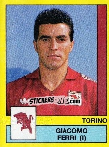 Sticker Giacomo Ferri - Calciatori 1988-1989 n. 325 - Panini