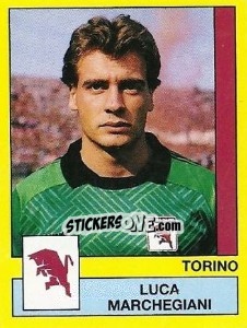 Sticker Luca Marchegiani - Calciatori 1988-1989 n. 336 - Panini