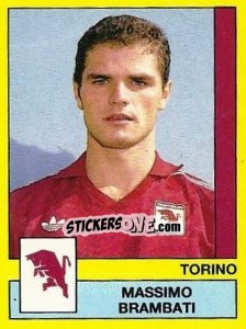 Sticker Massimo Brambati - Calciatori 1988-1989 n. 337 - Panini