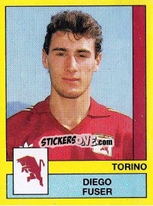 Sticker Diego Fuser - Calciatori 1988-1989 n. 339 - Panini