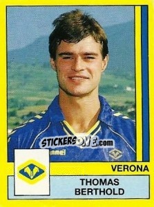 Sticker Thomas Berthold - Calciatori 1988-1989 n. 346 - Panini
