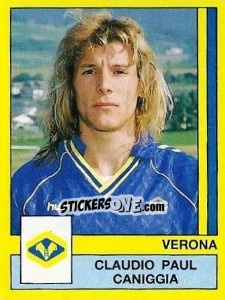 Sticker Claudio Paul Caniggia - Calciatori 1988-1989 n. 349 - Panini