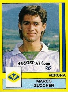 Sticker Marco Zuccher - Calciatori 1988-1989 - Panini