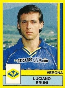 Sticker Luciano Bruni - Calciatori 1988-1989 - Panini