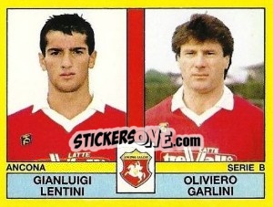 Cromo Gianluigi Lentini / Oliviero Garlini - Calciatori 1988-1989 - Panini