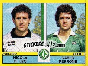 Sticker Nicola Di Leo / Carlo Perrone - Calciatori 1988-1989 n. 373 - Panini