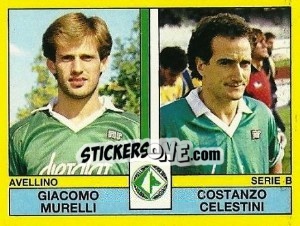 Sticker Giacomo Murelli / Costanzo Celestini - Calciatori 1988-1989 - Panini