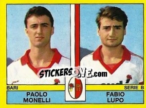 Sticker Paolo Monelli / Fabio Lupo - Calciatori 1988-1989 n. 387 - Panini