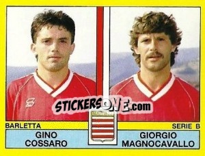 Cromo Gino Cossaro / Giorgio Magnocavallo - Calciatori 1988-1989 - Panini