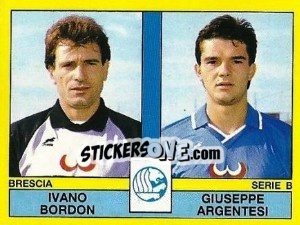 Sticker Ivano Bordon / Giuseppino Argentesi - Calciatori 1988-1989 - Panini
