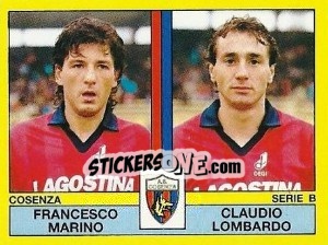 Sticker Francesco Marino / Claudio Lombardo - Calciatori 1988-1989 n. 419 - Panini