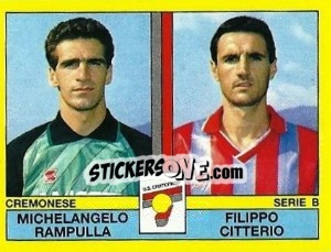 Sticker Michelangelo Rampulla / Filippo Citterio - Calciatori 1988-1989 n. 427 - Panini