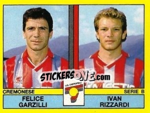 Cromo Felice Garzilli / Ivan Rizzardi - Calciatori 1988-1989 - Panini