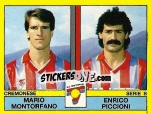 Figurina Mario Montorfano / Enrico Piccioni - Calciatori 1988-1989 - Panini