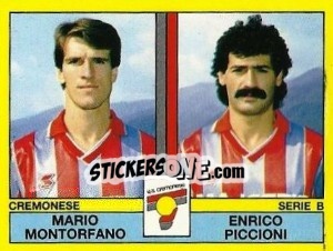 Sticker Mario Montorfano / Enrico Piccioni - Calciatori 1988-1989 n. 429 - Panini