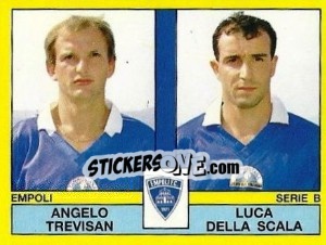 Sticker Angelo Trevisan / Luca Della Scala - Calciatori 1988-1989 n. 438 - Panini