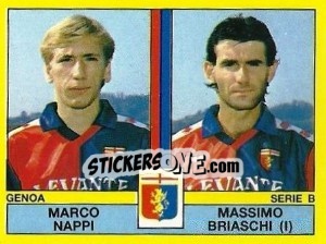 Sticker Marco Nappi / Massimo Briaschi - Calciatori 1988-1989 n. 450 - Panini
