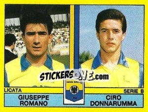 Sticker Giuseppe Romano / Ciro Donnarumma - Calciatori 1988-1989 n. 459 - Panini