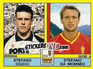 Sticker Stefano Ciucci / Stefano Da Mommio - Calciatori 1988-1989 - Panini