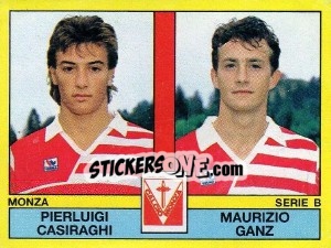 Sticker Pierluigi Casiraghi / Maurizio Ganz - Calciatori 1988-1989 n. 477 - Panini