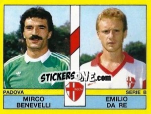 Cromo Mirco Benevelli / Emilio Da Re - Calciatori 1988-1989 n. 481 - Panini