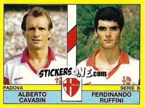 Sticker Alberto Cavasin / Ferdinando Ruffini - Calciatori 1988-1989 - Panini