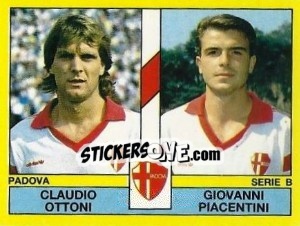 Sticker Claudio Ottoni / Giovanni Piacentini - Calciatori 1988-1989 - Panini
